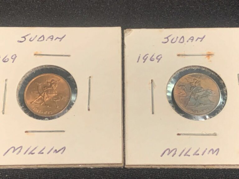 Read more about the article (2)—SUDAN—1969—1 Millim— Camel Jockey Coins