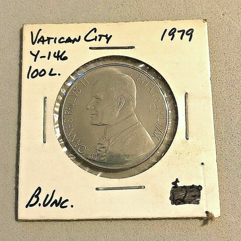 Read more about the article VTG 1979 Vatican City 100 Lire Pope John Paul II Coin Sealed