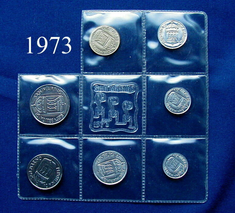 Read more about the article 1973 SAN MARINO (Italy) complete set 7 COINS UNC without silver