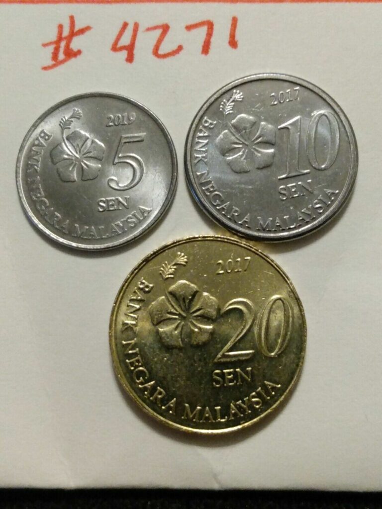 Read more about the article 🇲🇾🇲🇾🇲🇾 3 Malaysia Coins 5  10  and 20 Sen Coins 🇲🇾🇲🇾🇲🇾