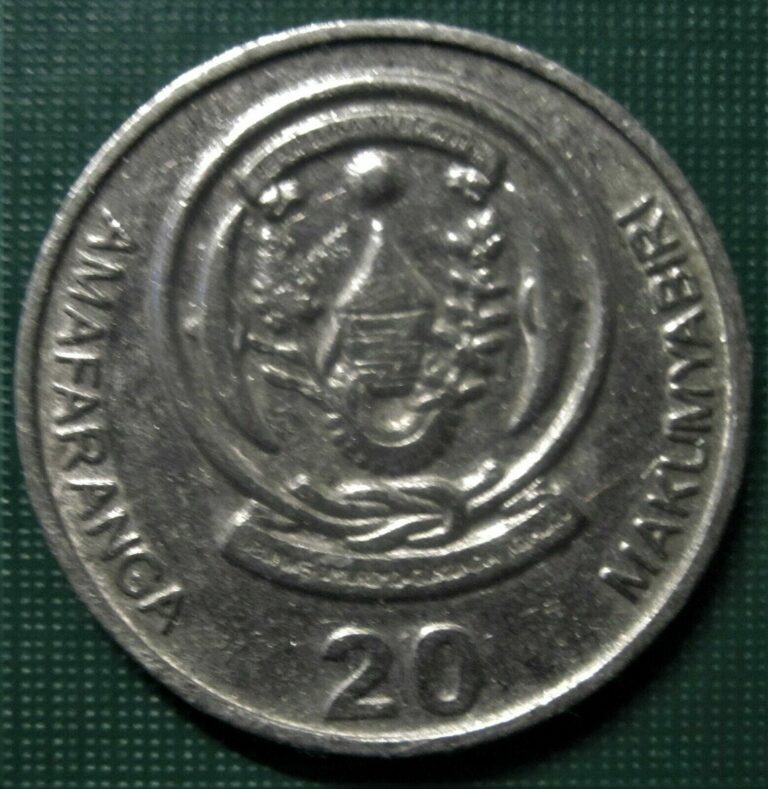 Read more about the article RWANDA 2003 One Twenty Amafaranga (Franc) 2 0 Dollar Tea Plant 1 Coin LOW SHIP