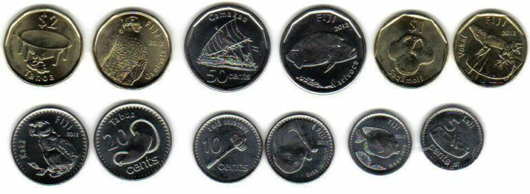 Read more about the article FIJI: 2012 7-PIECE UNCIRCULATED COIN SET:  0.05 TO 2 DOLLARS  ANIMALS