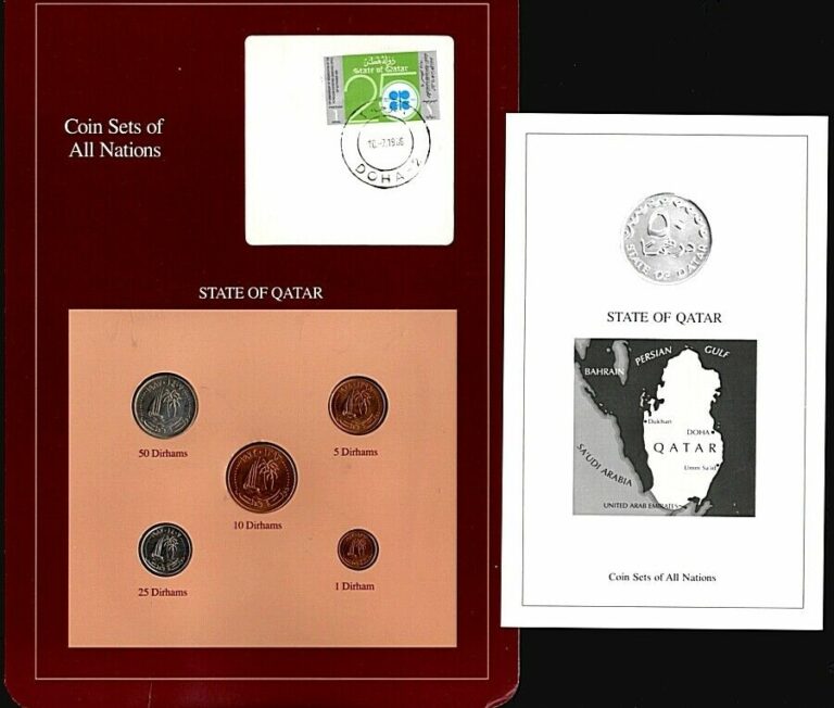 Read more about the article Coin Sets of All Nations State of Qatar 5 Coins Franklin Mint UNC