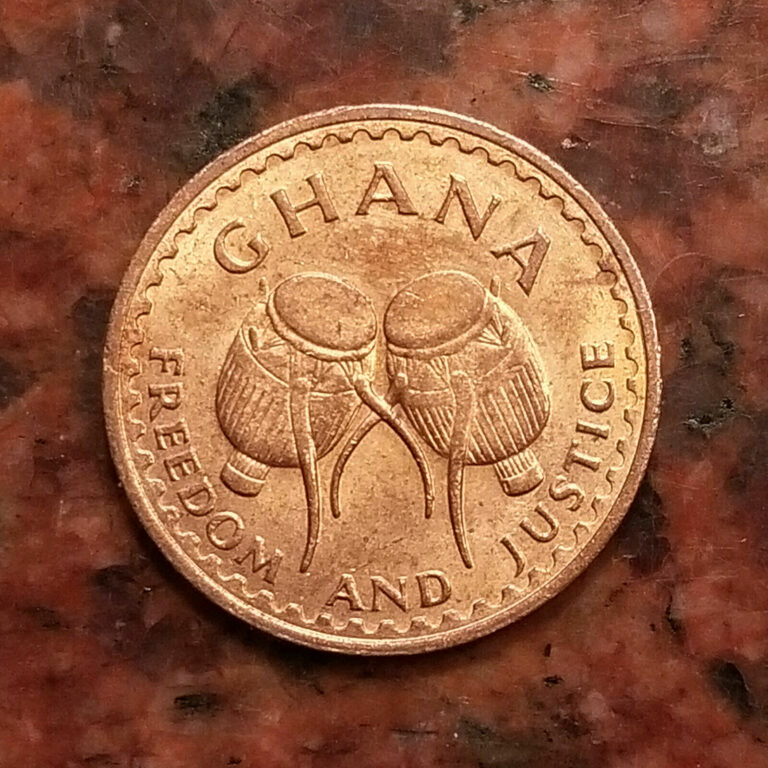 Read more about the article 1967 GHANA HALF PESEWA COIN – #A7117