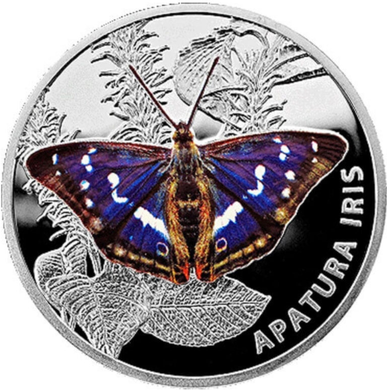 Read more about the article 2013 Apatura Iris Butterflies Proof Silver Coin 20 rubles Belarus COA and box