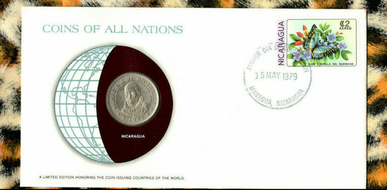 Read more about the article Coins of All Nations Nicaragua 1 cordoba 1972 UNC KM#26