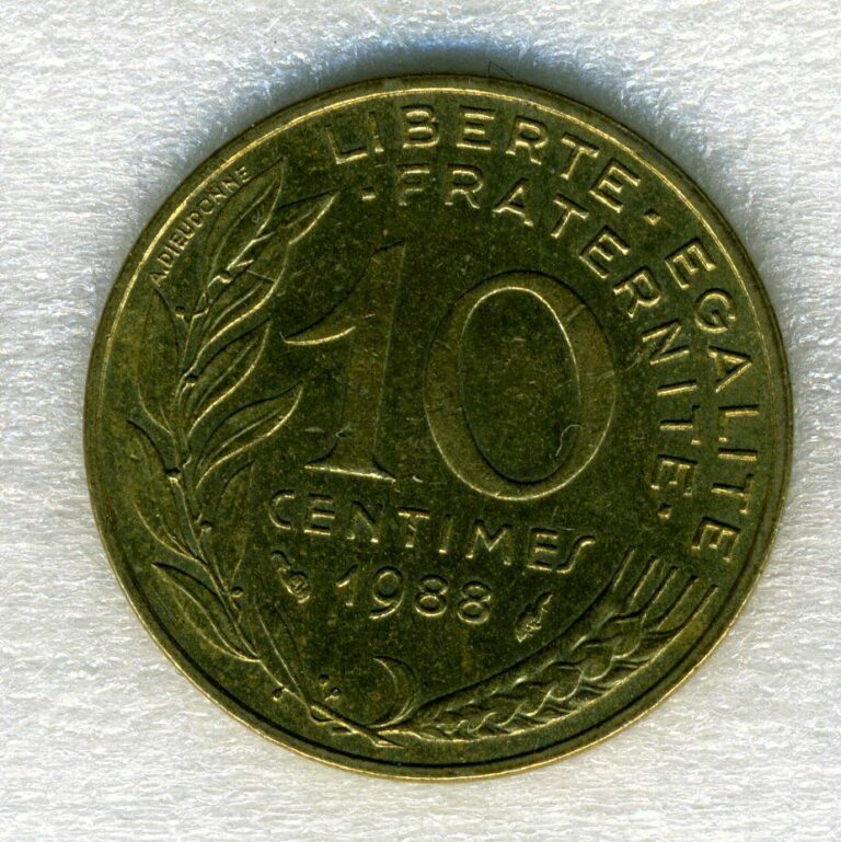 Read more about the article France 10 Centimes 1988 – Coin – .99c flat shipping