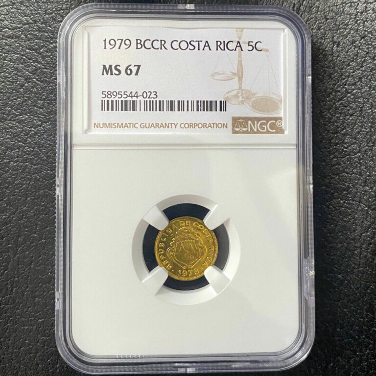 Read more about the article Banco Central de Costa Rica 5 Centimos 1979 NGC MS 67 KM# 184.3a