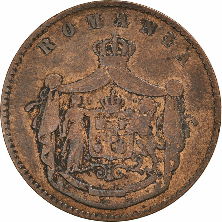 Read more about the article [#889200] Coin  Romania  Carol I  10 Bani  1867  VF  Copper  KM:4.1