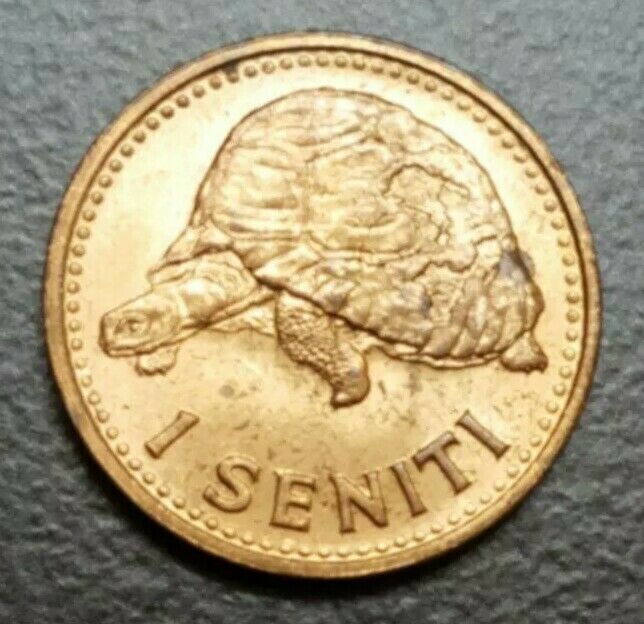 Read more about the article 1967 TONGA 1 SENITI RADIATED TORTOISE TURTLE AU COIN KM 4 WILD LIFE ANIMAL THEME