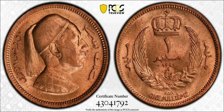 Read more about the article 1952 Libya One (1) Millieme PCGS MS 64 RD Witter Coin