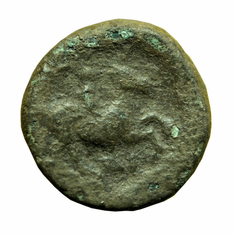 Read more about the article 02174 Ancient Greek Coin Philip II Macedonia AE17mm Apollo / Horseman