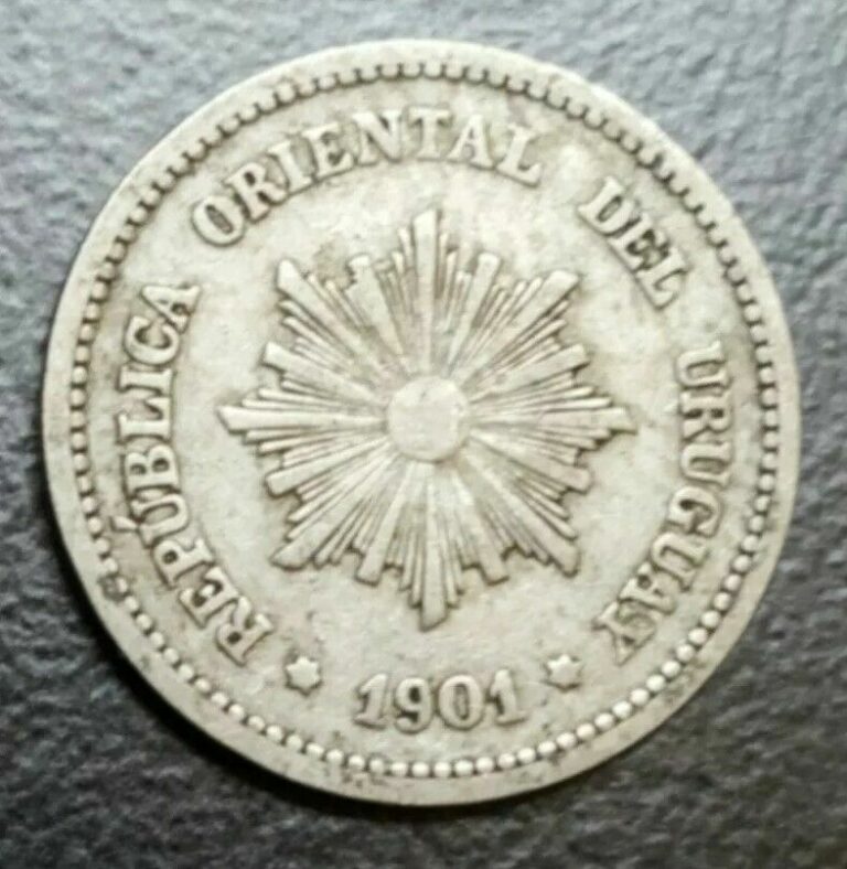 Read more about the article 1901 URUGUAY 2 CENTESIMOS OLD WORLD FOREIGN COIN LOW MINTAGE KM 20 DETAILS