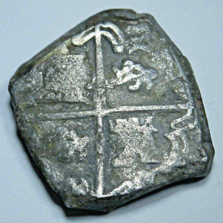 Read more about the article 1500’s-1600’s Spanish Silver 2 Reales Genuine Antique Colonial Pirate Cob Coin