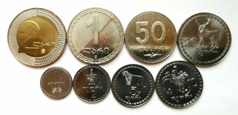 Read more about the article Georgia 8 coins set 1993-2006 (#7422)