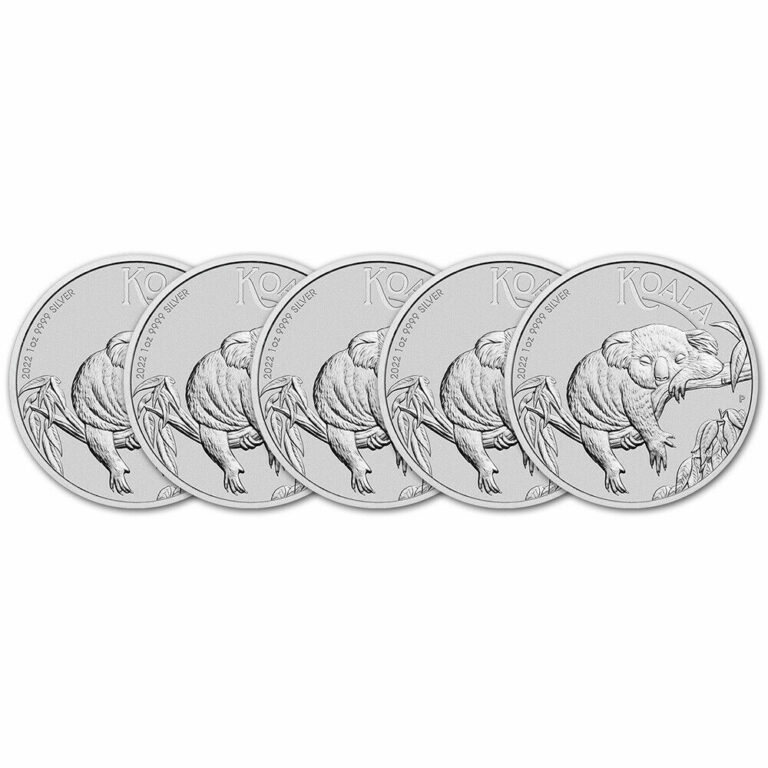 Read more about the article 2022 P Australia Silver Koala 1 oz $1 – BU – Five 5 Coins