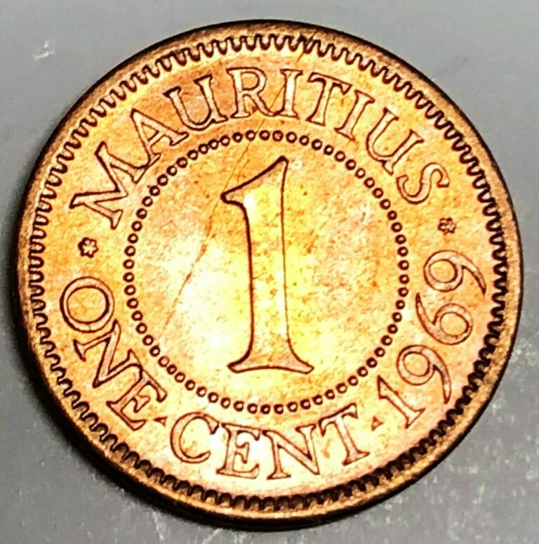 Read more about the article # C7321     MAURITIUS    COIN      ONE  CENT    1969   Unc.