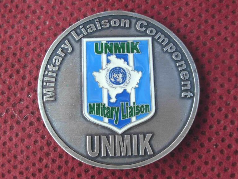 Read more about the article KOSOVO – UNITED NATIONS – UNMIK – MILITARY LIASON COMPONENT COIN – PLAQUE – RRR