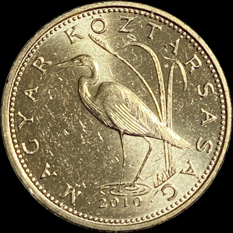 Read more about the article HUNGARY. 5 Forint  2010 – Great White Egret  Budapest