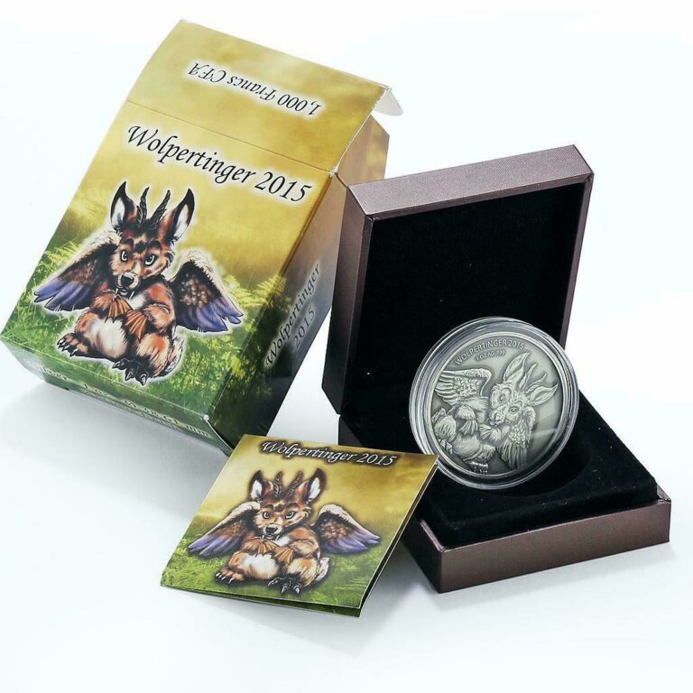 Read more about the article Burkina Faso 1000 francs The Chimeras Wolpertinger Jackalope silver coin 2015