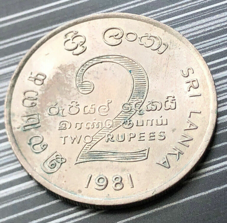 Read more about the article 1981 SRI LANKA – 2 TWO RUPEES – MAHAWELI DAM COIN – RARE (Lot 4117)