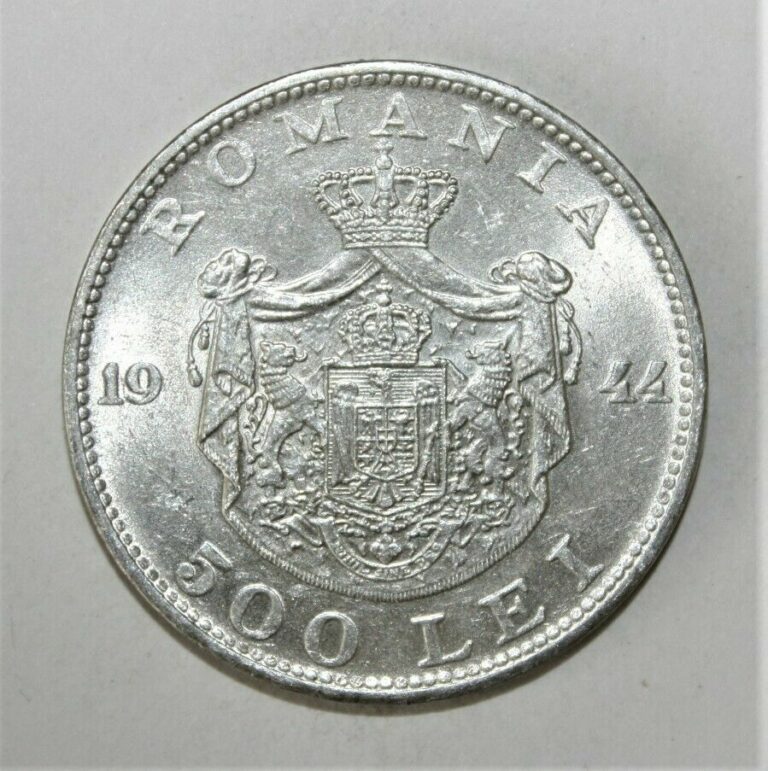 Read more about the article Romania 500 Lei 1944 Uncirculated Silver Coin – King Mihai I