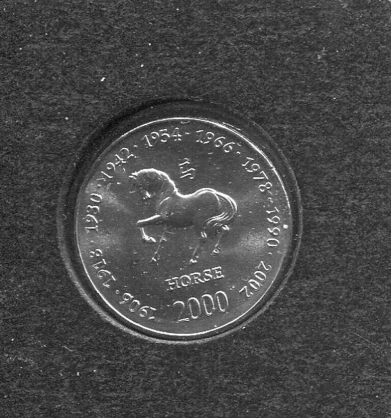 Read more about the article WORLD COINS REPUBLIC OF SOMALIA   2000   10 SHILLINGS/SCELLINI   HORSE (D36)