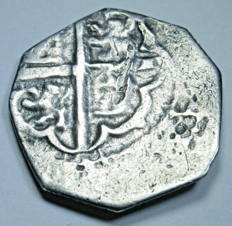 Read more about the article 1600’s Spanish Silver 1 Reales Genuine Antique Colonial Pirate Treasure Cob Coin