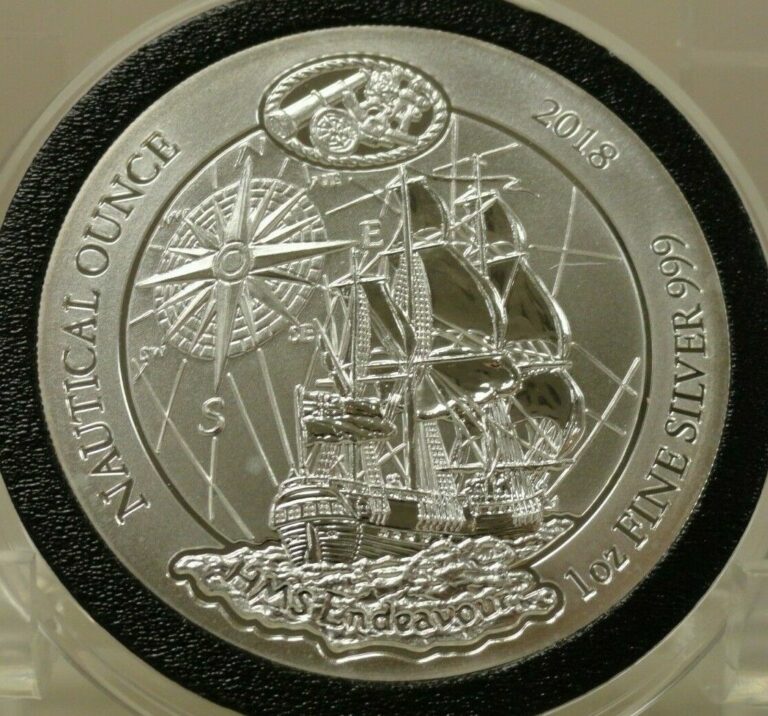 Read more about the article Rwanda 2018 1 troy ounce 999 silver nautical HMS Endeavour