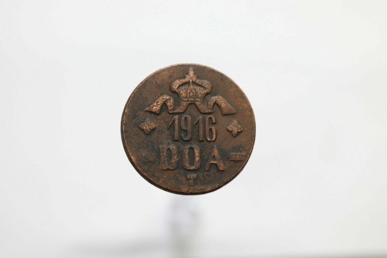 Read more about the article German East Africa 1916 – 20 Heller – Tabora Emergency Coin B11 #HZ4472