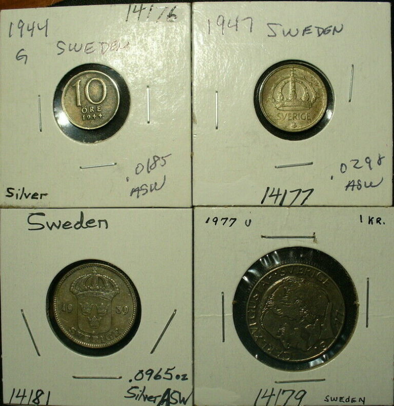 Read more about the article Six Vintage Sweden Coins