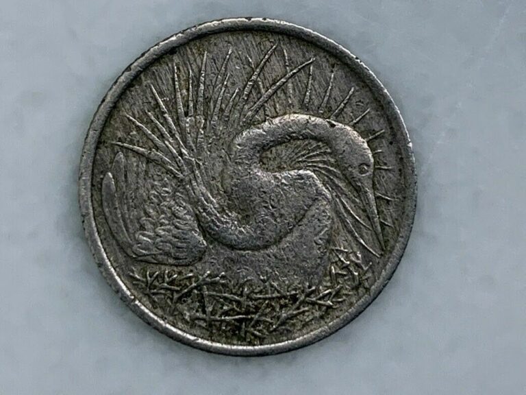 Read more about the article SINGAPORE 5 Cents Coin 1967 KM# 2 Anhinga Snake Bird Copper-Nickel Reeded Edge