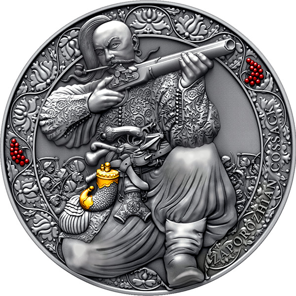 Read more about the article Zaporozhian Cossack Legendary Warriors 3 oz Silver Coin CFA Cameroon 2021