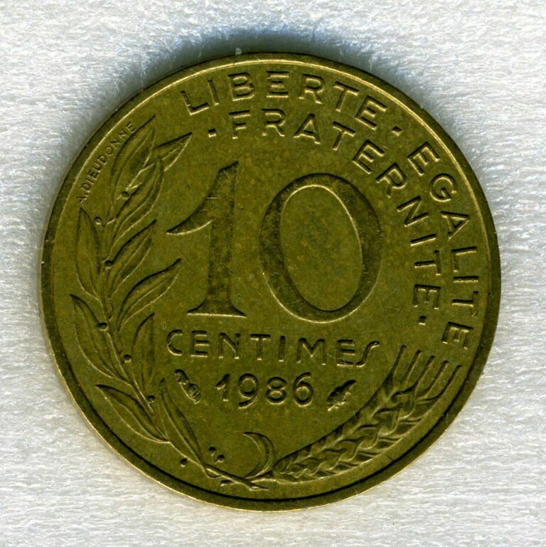 Read more about the article France 10 Centimes 1986 – Coin – .99c flat shipping