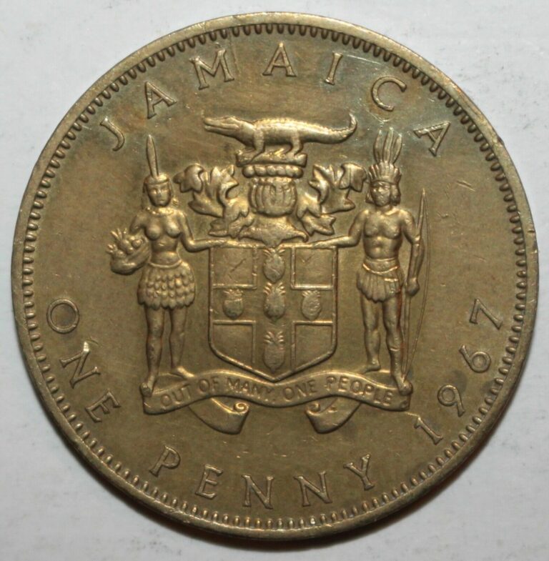 Read more about the article Jamaican One Penny Coin 1967 KM# 39 Jamaica Queen Elizabeth II 1