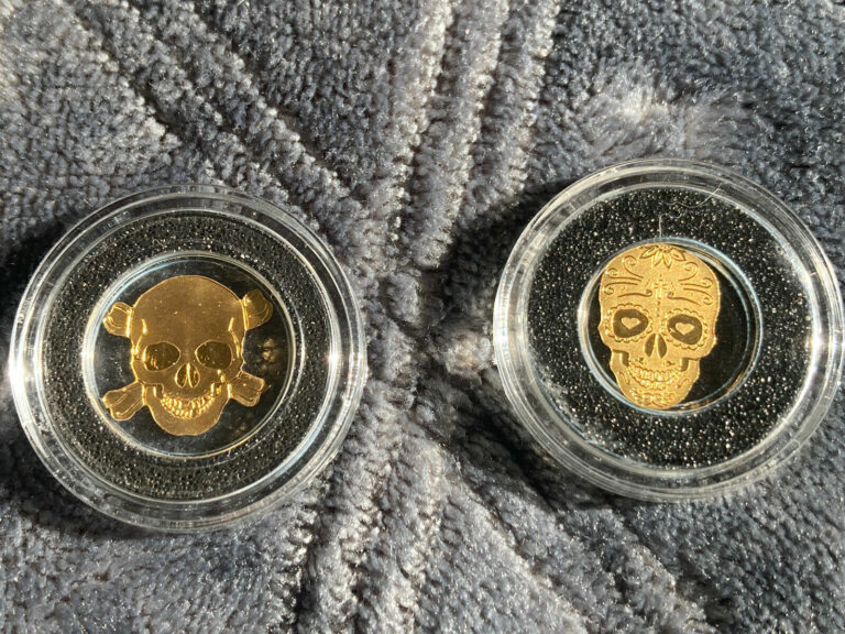 Read more about the article Palau gold skull coin set
