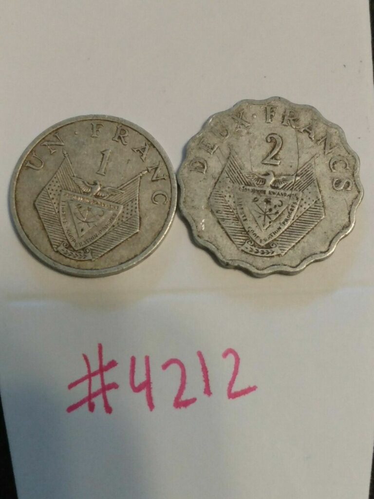 Read more about the article 🇷🇼🇷🇼🇷🇼 Rwanda Coins 1985 1- and 1970 2-franc Coins 🇷🇼🇷🇼