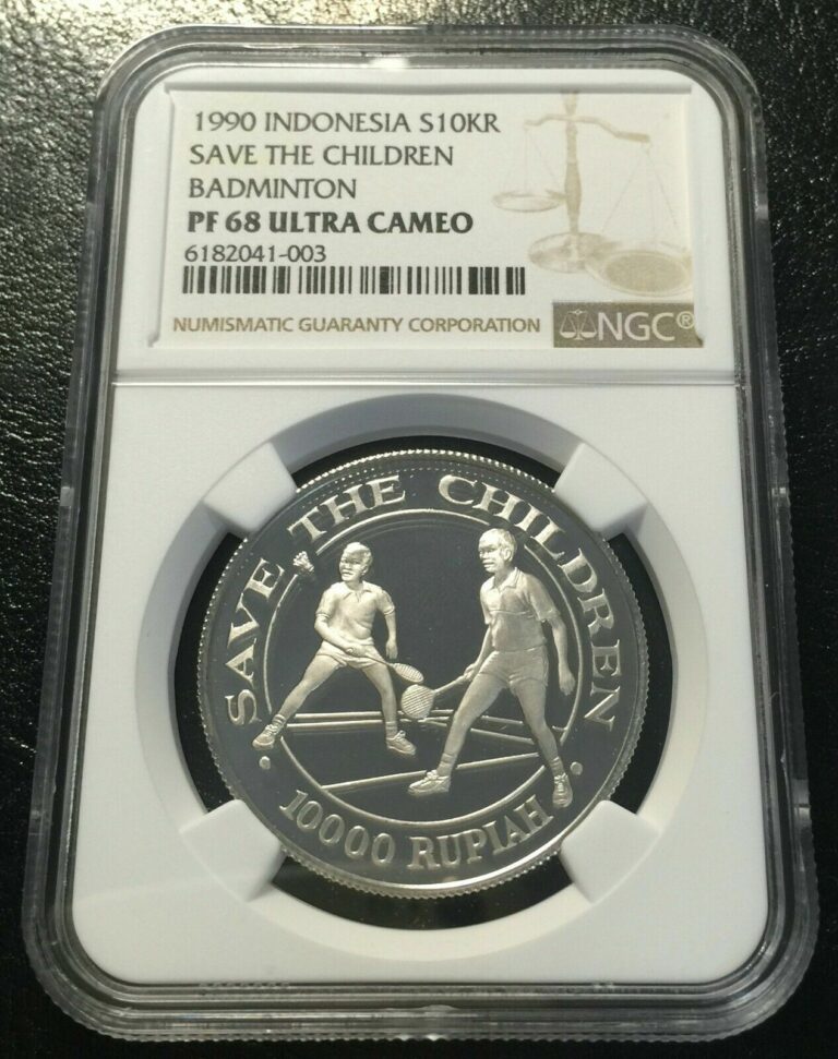 Read more about the article Indonesia 1990 Silver coin NGC PF68UC Save the Child