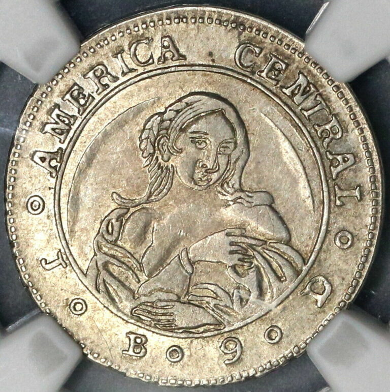 Read more about the article 1849 NGC AU 50 Costa Rica 1 Real Coffee Tree and Woman Silver Coin (19032702C)
