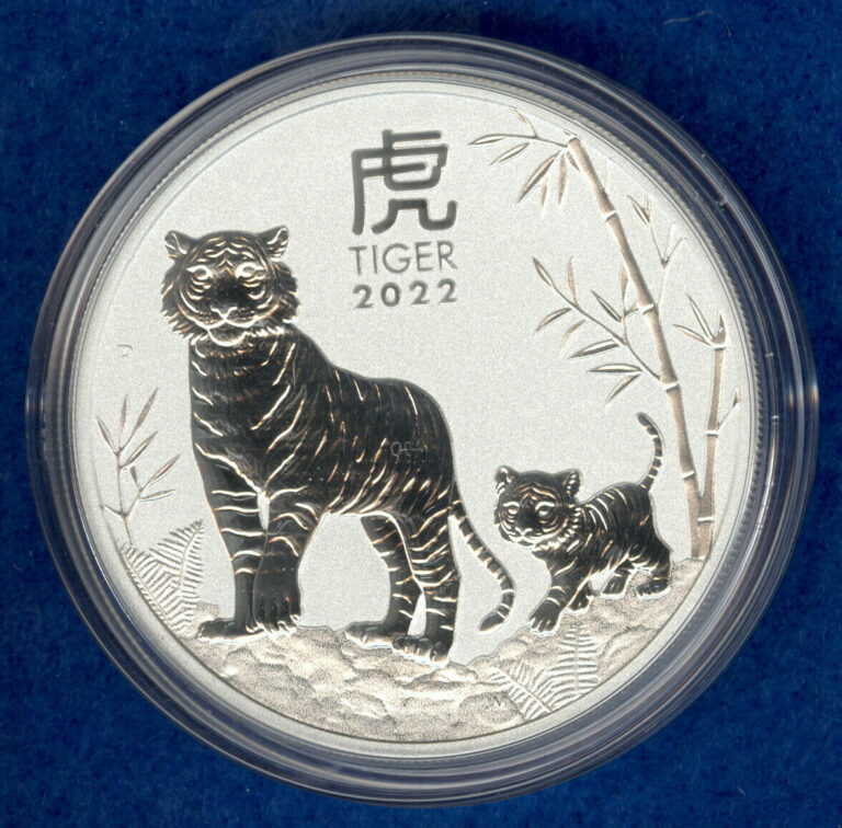 Read more about the article 2022-P 1 oz Silver Australia Lunar Year of the Tiger Coin