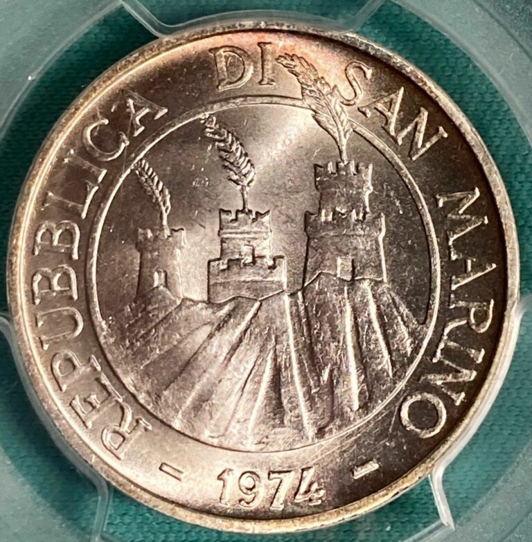 Read more about the article 1974 Most Serene Republic of San Marino 500 Silver Lira PCGS MS64 NEAR GEM