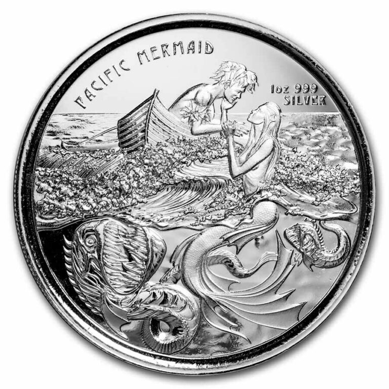 Read more about the article 2021 Samoa 1 oz Silver Pacific Mermaid BU – SKU#242251