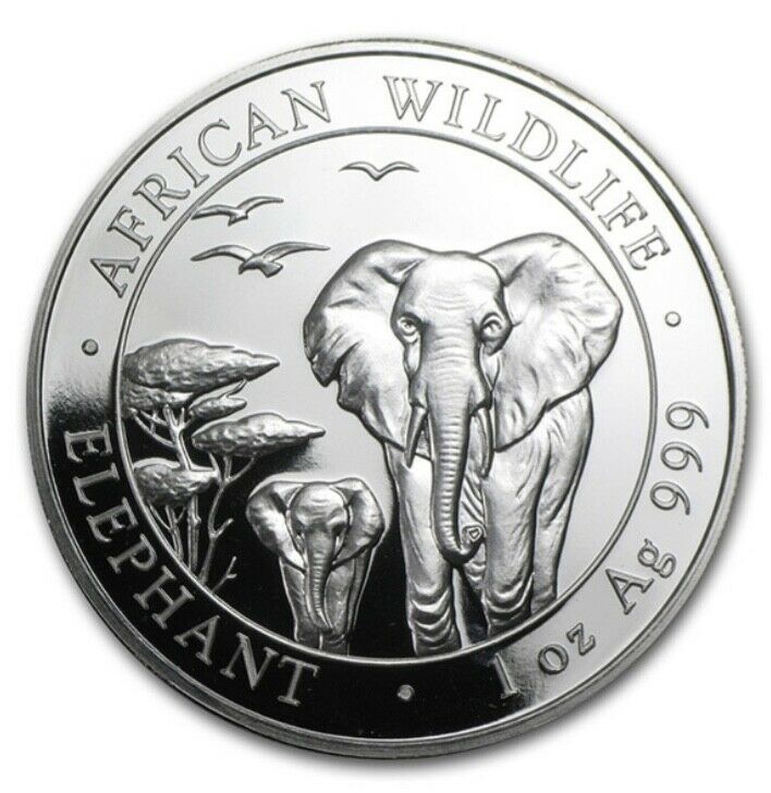 Read more about the article 2015 Somalia Elephant 1oz Silver BU Roll of 20