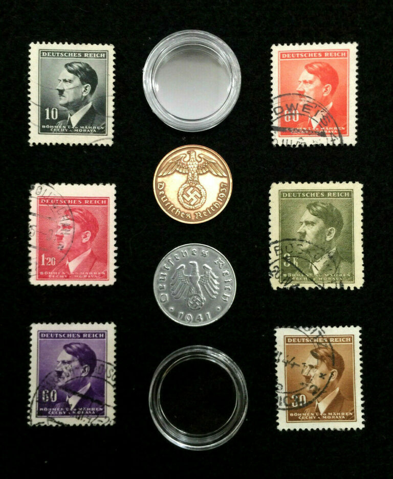 Read more about the article Rare WW2 German Coins and Stamps Set Of Historical Artifacts – 2 and 10 Rp Coin