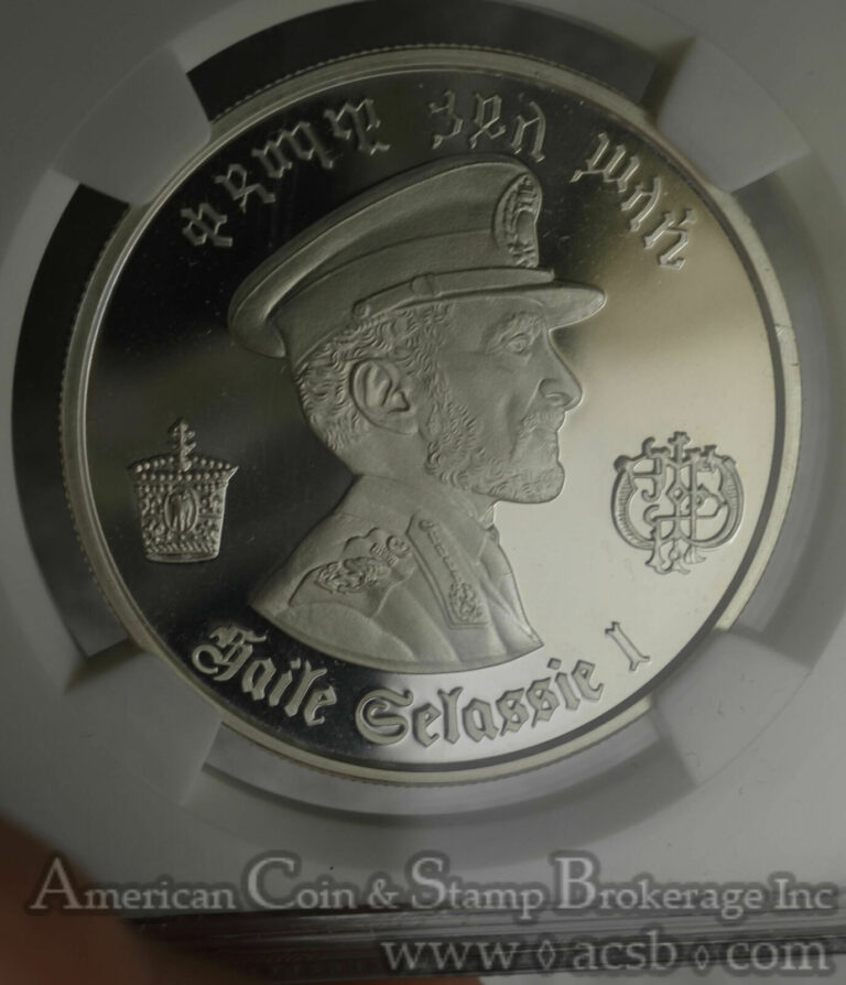 Read more about the article Ethiopia $5 Dollars 1972 PR69 UCAM NGC silver KM#52 Haile Selassie Cameo