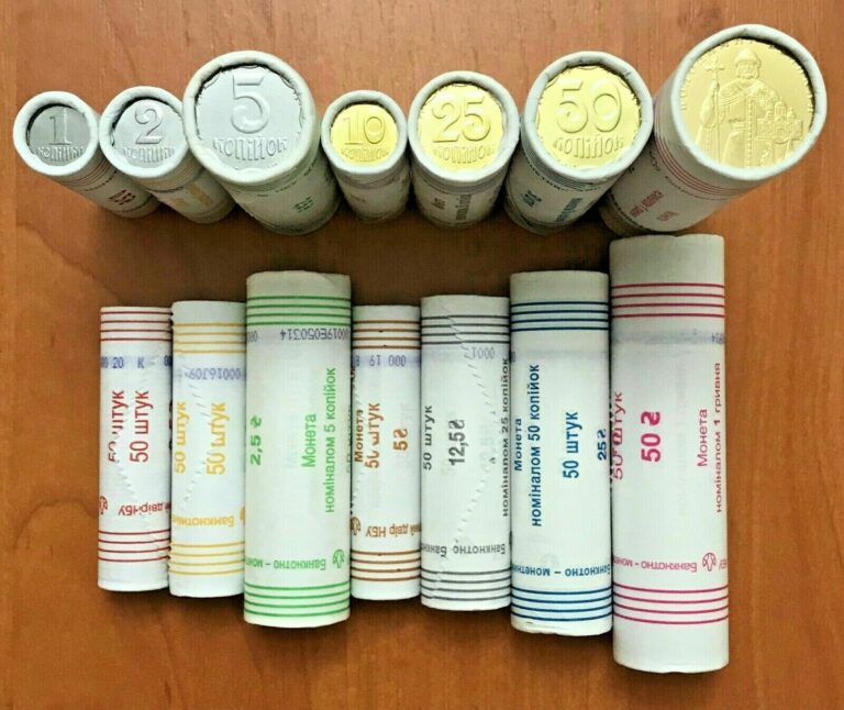 Read more about the article UKRAINE – Complete SET of Coins in ROLL (kopiyok  hryvnia) 2012 – 2019 – UNC