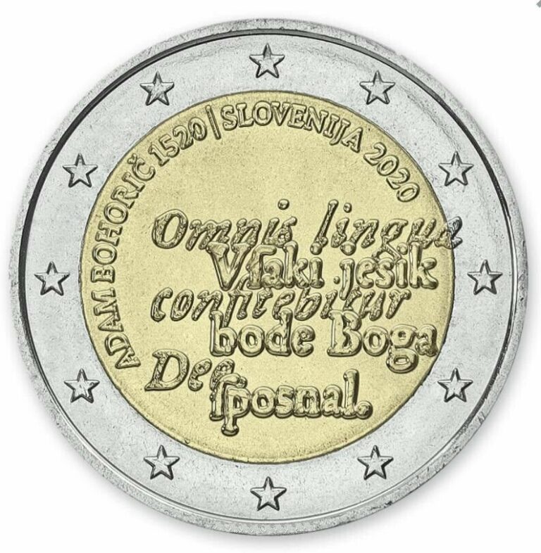 Read more about the article Slovenia 2 euro coin 2020 “Adam Bohorič” UNC