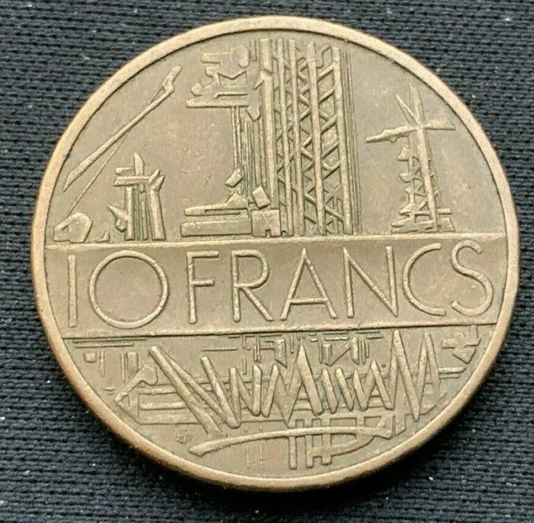 Read more about the article 1984 France  10 Francs Coin XF  Nickel Brass   #K871