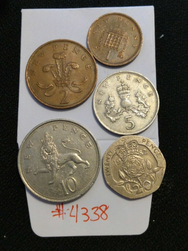 Read more about the article 🇬🇧🇬🇧 United Kingdom Coins QE2 2nd Effigy 1  2  5  10  and 20 Pence 🇬🇧