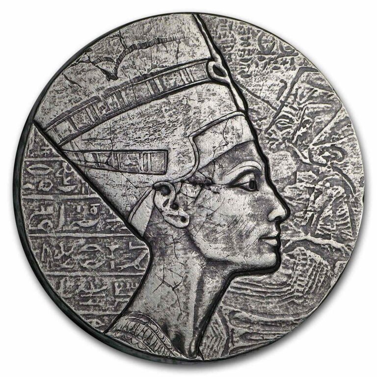 Read more about the article 2017 Republic of Chad 5 oz Silver Queen Nefertiti – SKU#155130